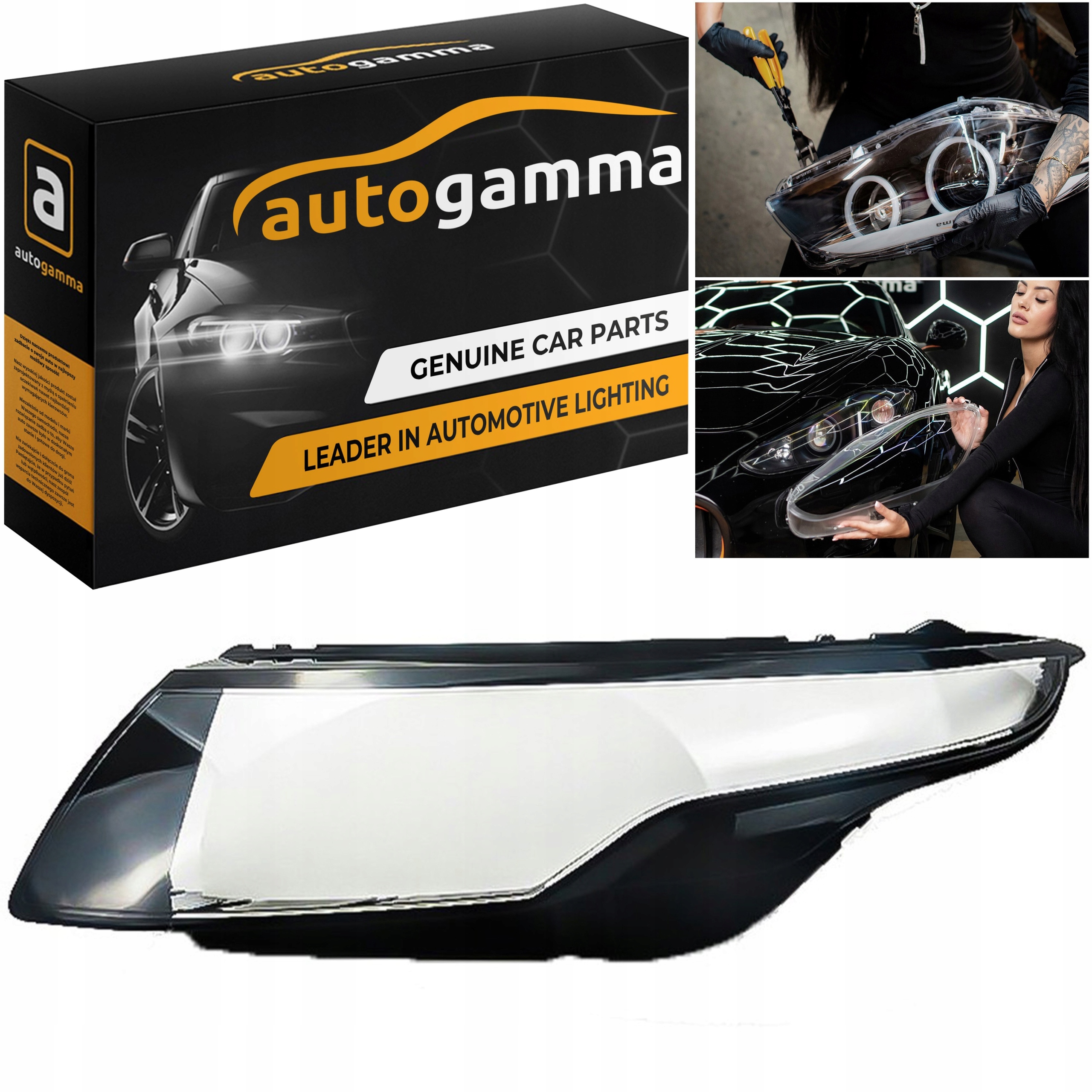 Шкло стекло фар Range Rover Evoque 10-18 Левый