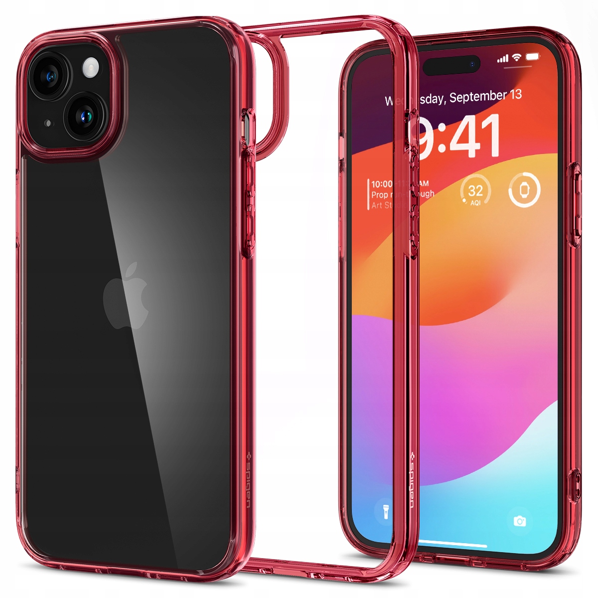 Pouzdro Ultra Hybrid pro iPhone 15 Plus červené