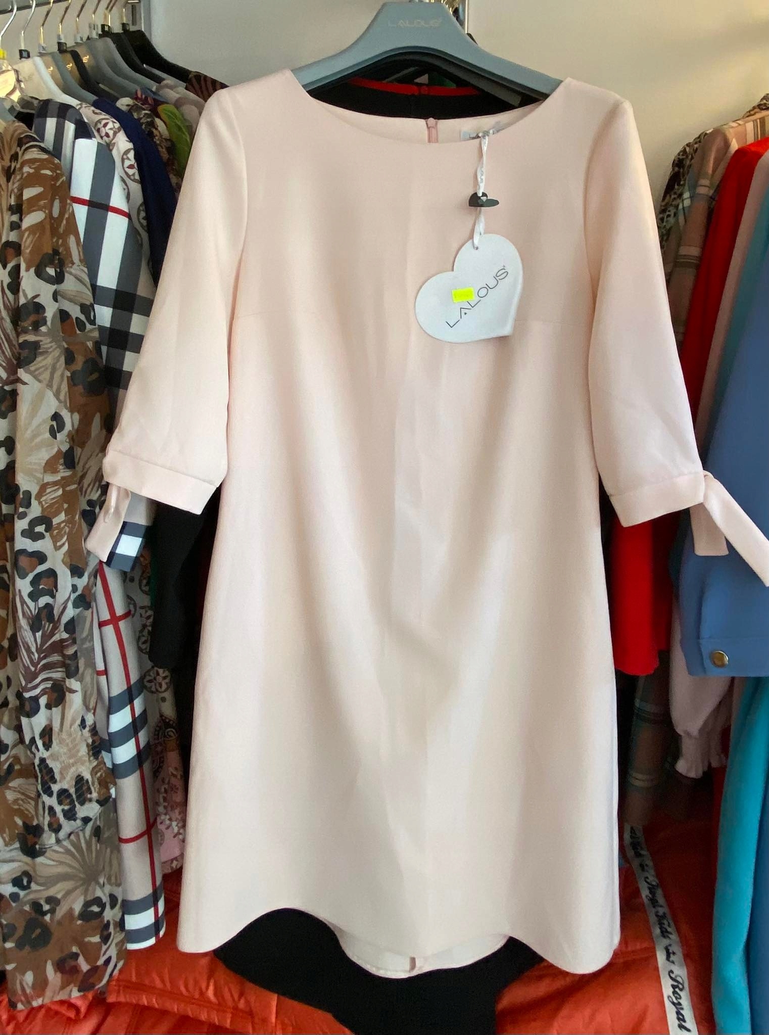 Šaty Lalous Barva Pudrová Růžová vel. S