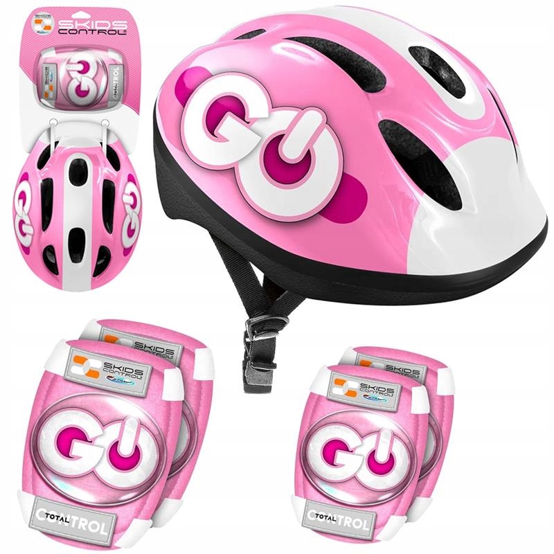 Regulowany zestaw ochronny dla dzieci Kask ochraniacze Różowy SP0856