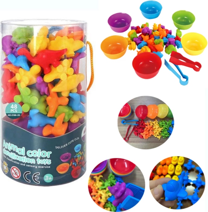 MEGA TUBA DINOZAURÓW DO NAUKI KOLORÓW I LICZENIA Rodzaj nauka liczenia