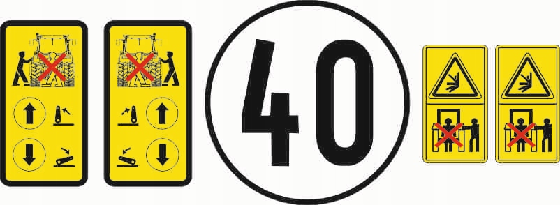 NAKLEJKI NAKLEJKA Case MX 80 C Producent części inny