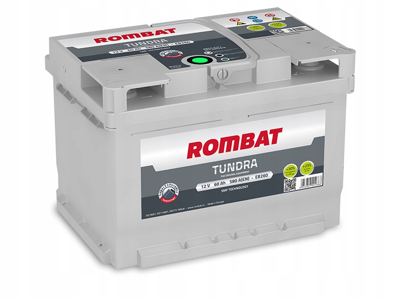 Аккумулятор ROMBAT TUNDRA 12V 60Ah 580A EB260 LB2