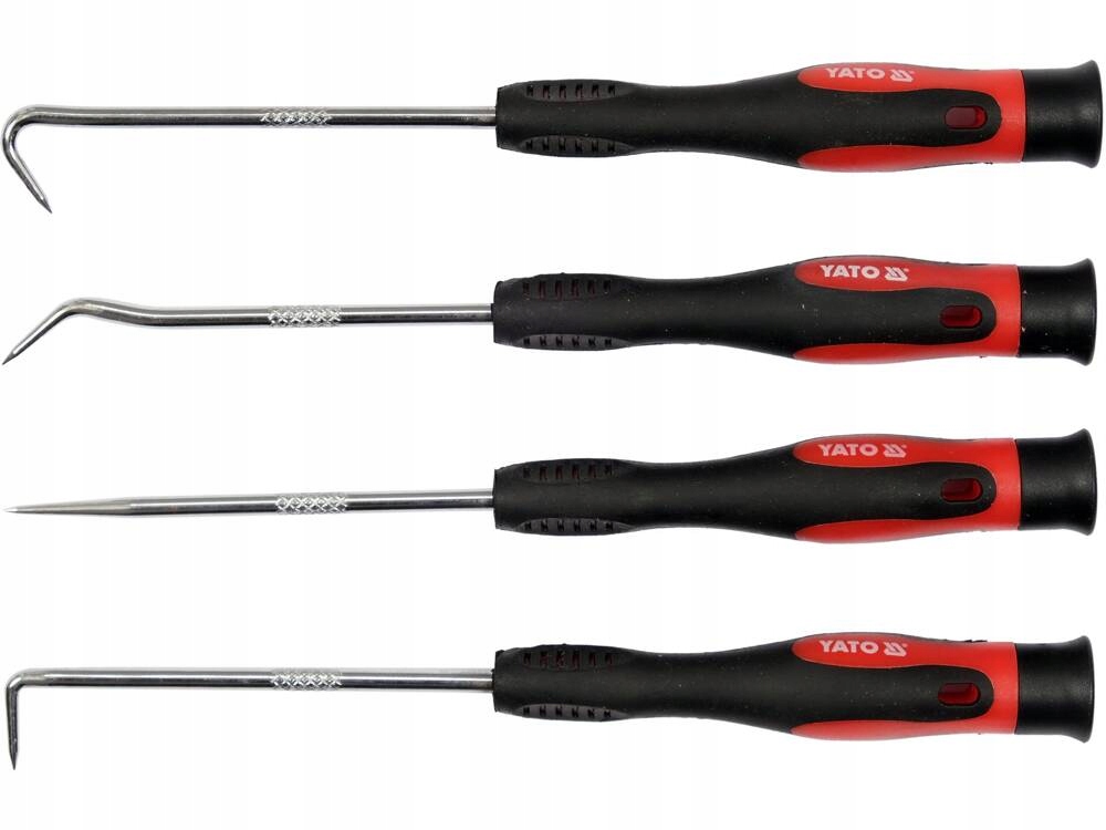 Haczyki z rękojeścią uniwersalne zestaw 4 sztuk od jakar YT-0843