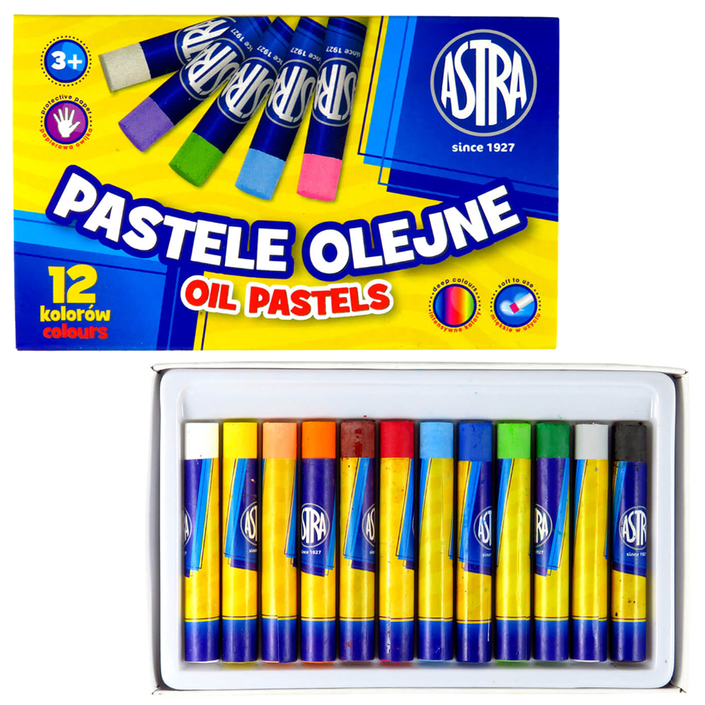 

Kredki Pastele Olejne Astra 12 Szt