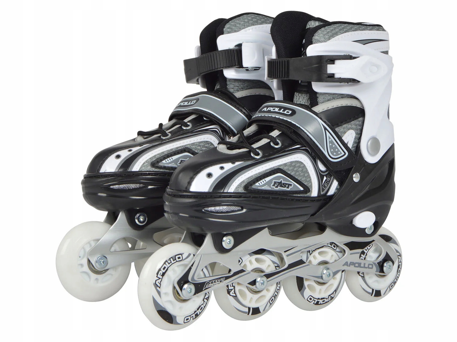 Apollo Rolki Super Blades | Regulowane rolki - białe/zielone - M - 35-38