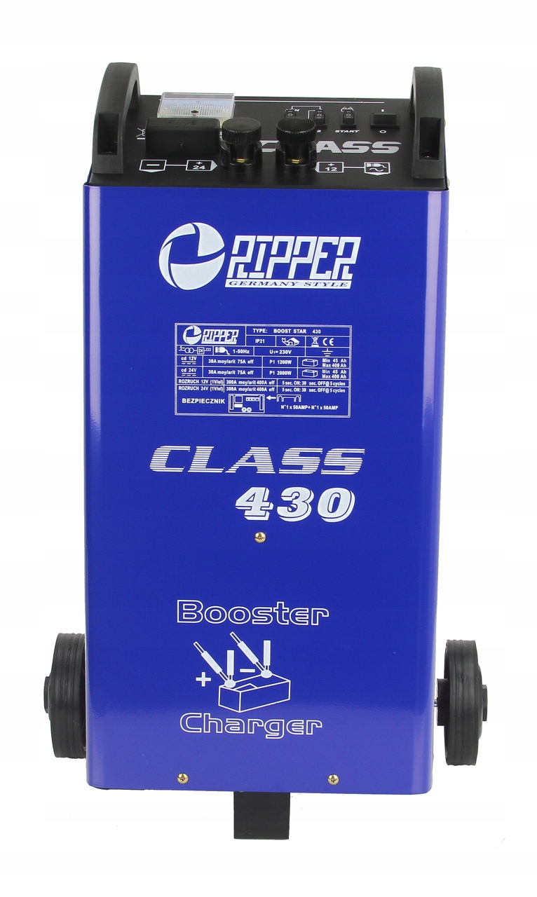 PROSTOWNIK SAMOCHODOWY Z ROZRUCHEM DO ŁADOWANIA AKUMULATORÓW 12V 24V EAN (GTIN) 5901969105391