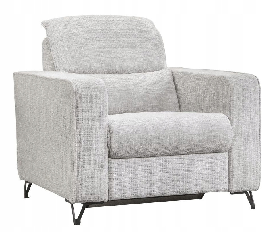 Fotel rozkładany z podnoszonym oparciem Popus duży