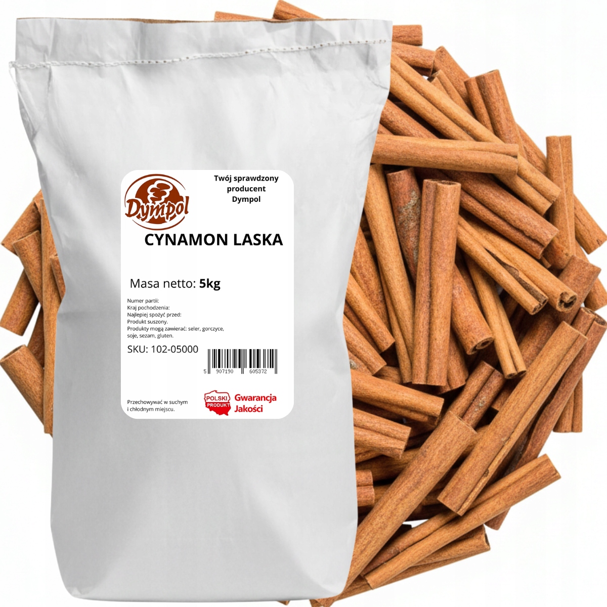 Levně Skořice Laska Přírodní kůra Skořice Sušená Aroma. Kvalita Dympol 5 kg