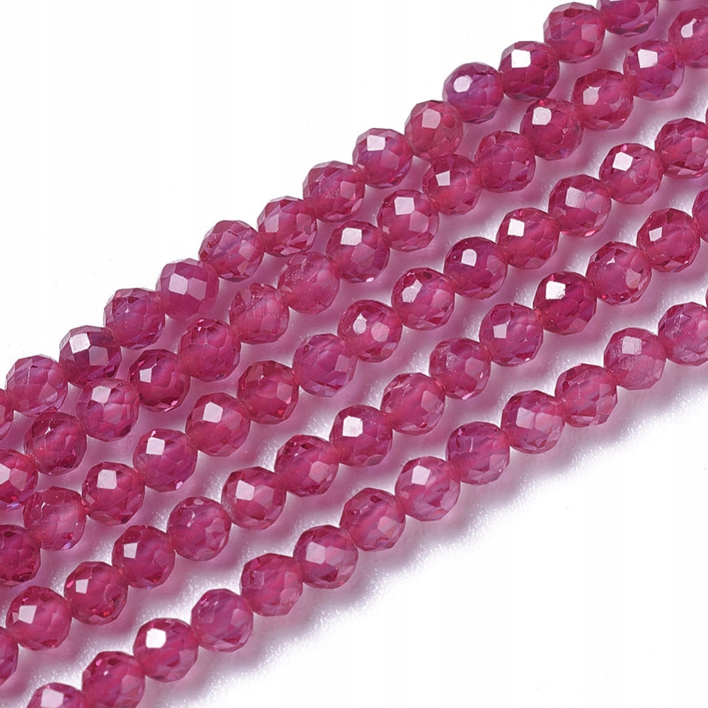 Přírodní Rubín Červený Korund Korálky Fasetované 2~3x2~2.5mm Š. ok180s