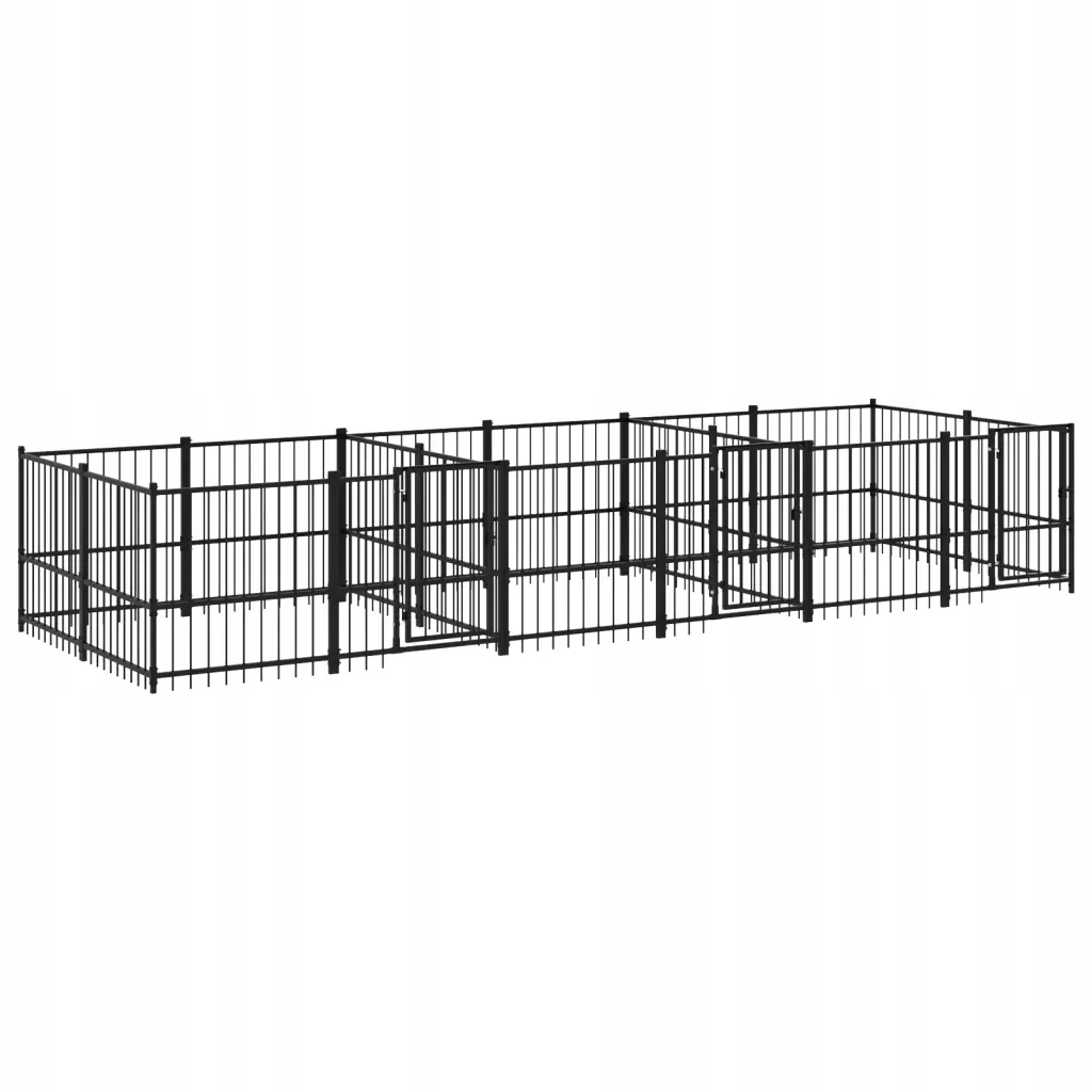 Levně Kotec venkovní pro psa, ocelová, 11,26 m²
