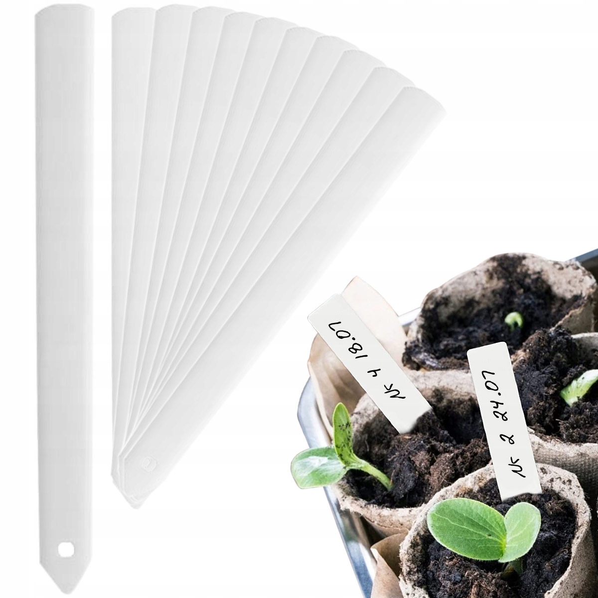 ETYKIETA DO ROŚLIN TABLICZKI ZNACZNIKI OPISYWANIA KWIATÓW SADZONEK 20SZT