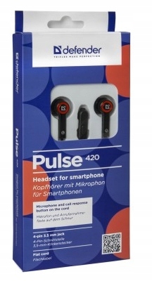 Defender Słuchawki przewodowe douszne Pulse 420
