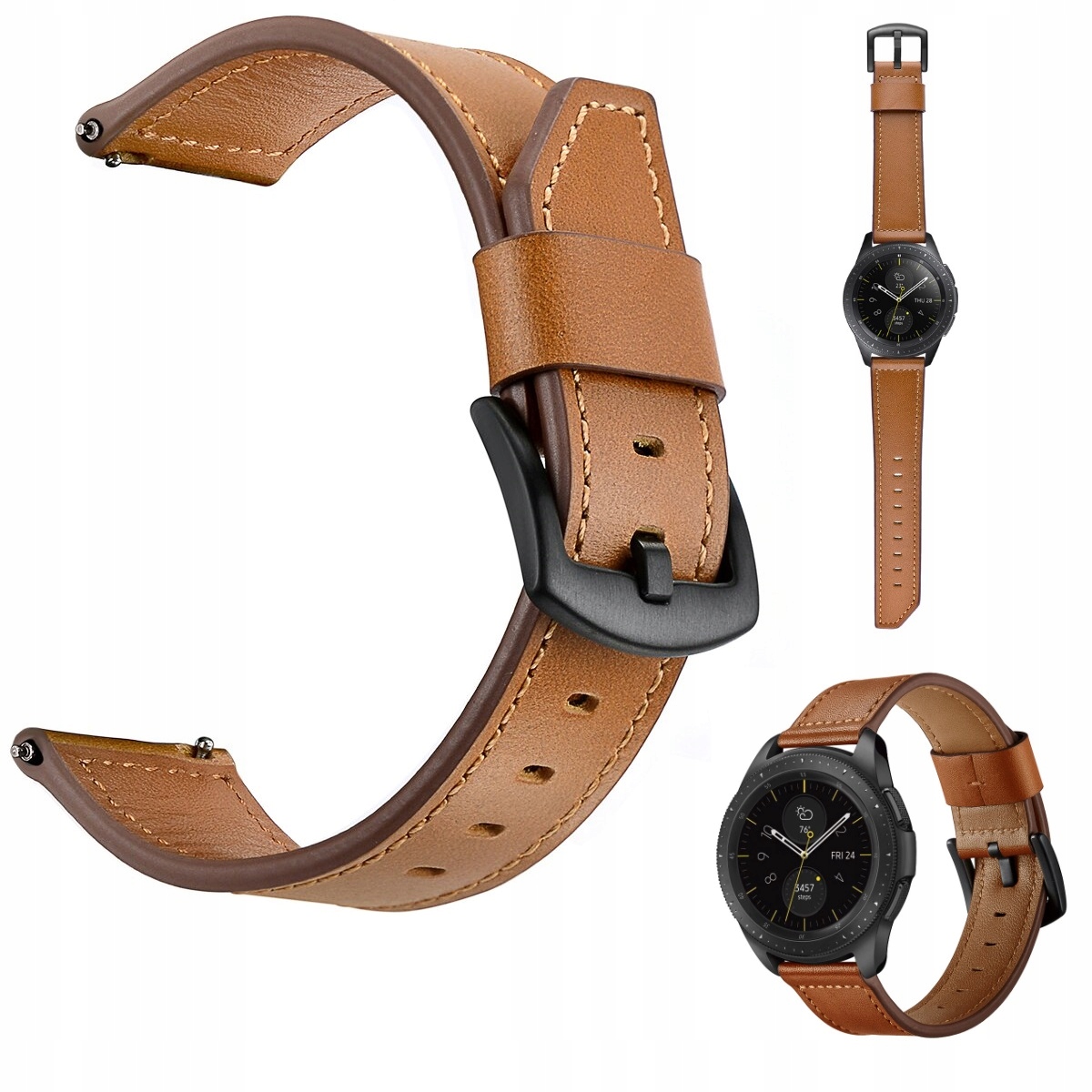 

Skórzany Do Zegarka Garmin Venu Sq 2 Plus Pasek