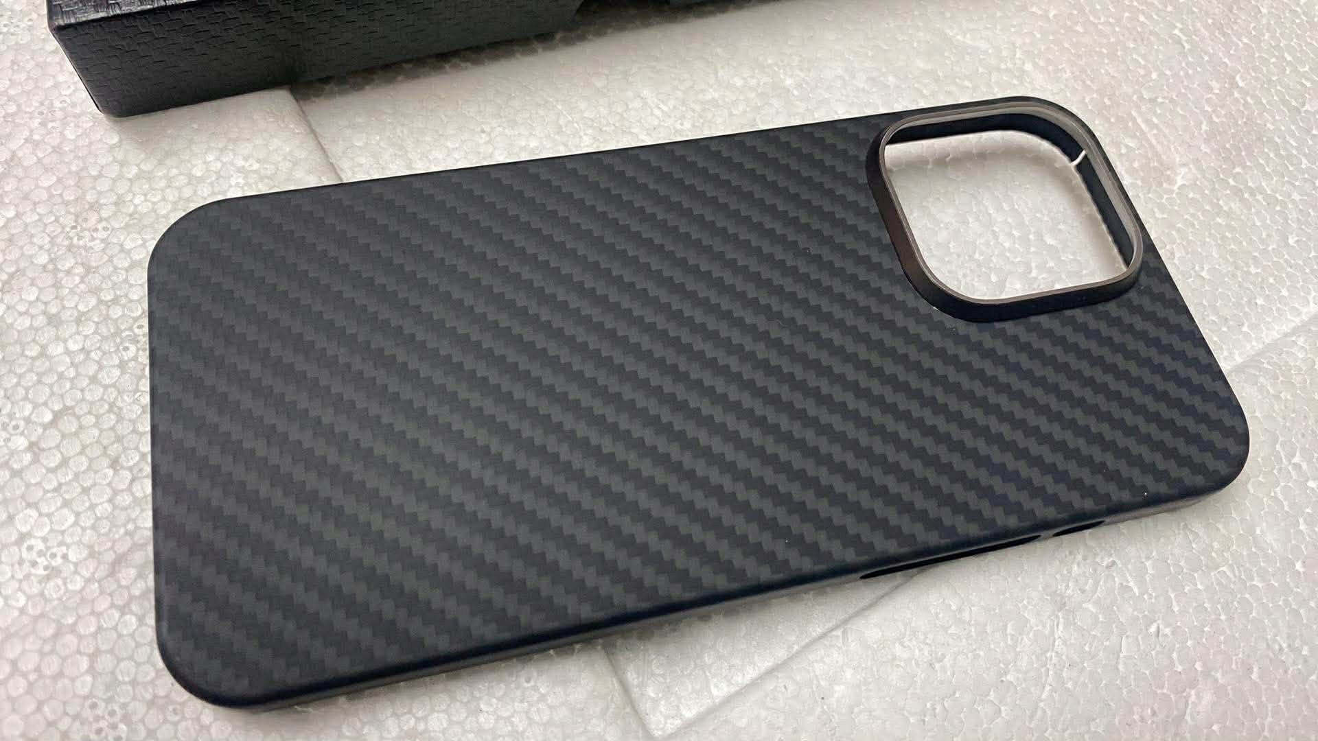 pouzdro Zadní Kryt Carbon case kryt pro iPhone 14 Pro Max Pancéřové odolné