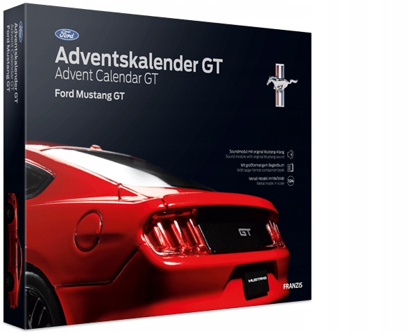 Franzis adventní kalendář Ford Mustang Gt se zvukem 1:24