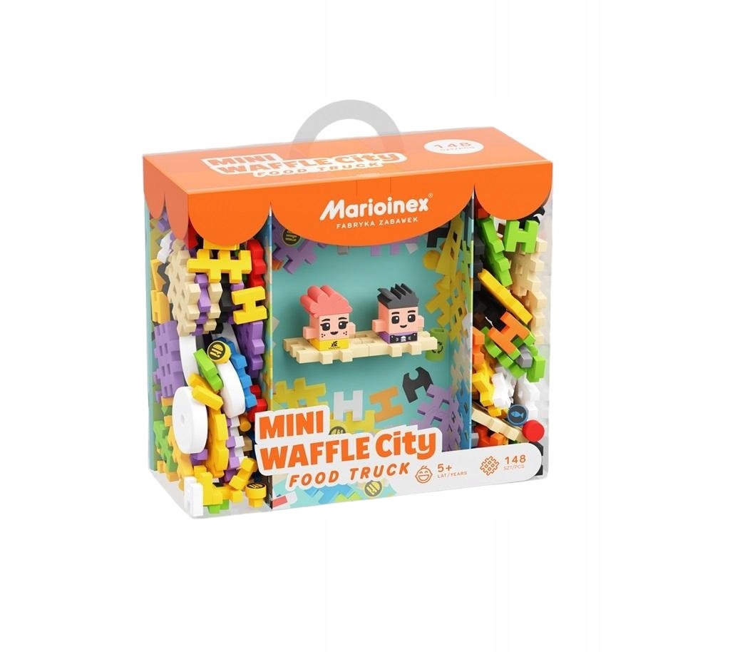 Edukacyjne Klocki Piankowe Wafle 148 El. Zestaw-Zdjęcie-0