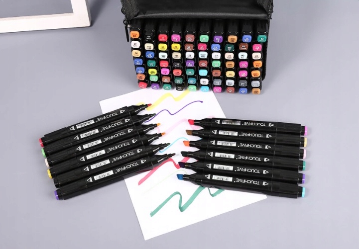 MARKERY ALKOHOLOWE PRO TOUCH ZESTAW 48 ZESTAW ETUI Kolor Wielokolorowy