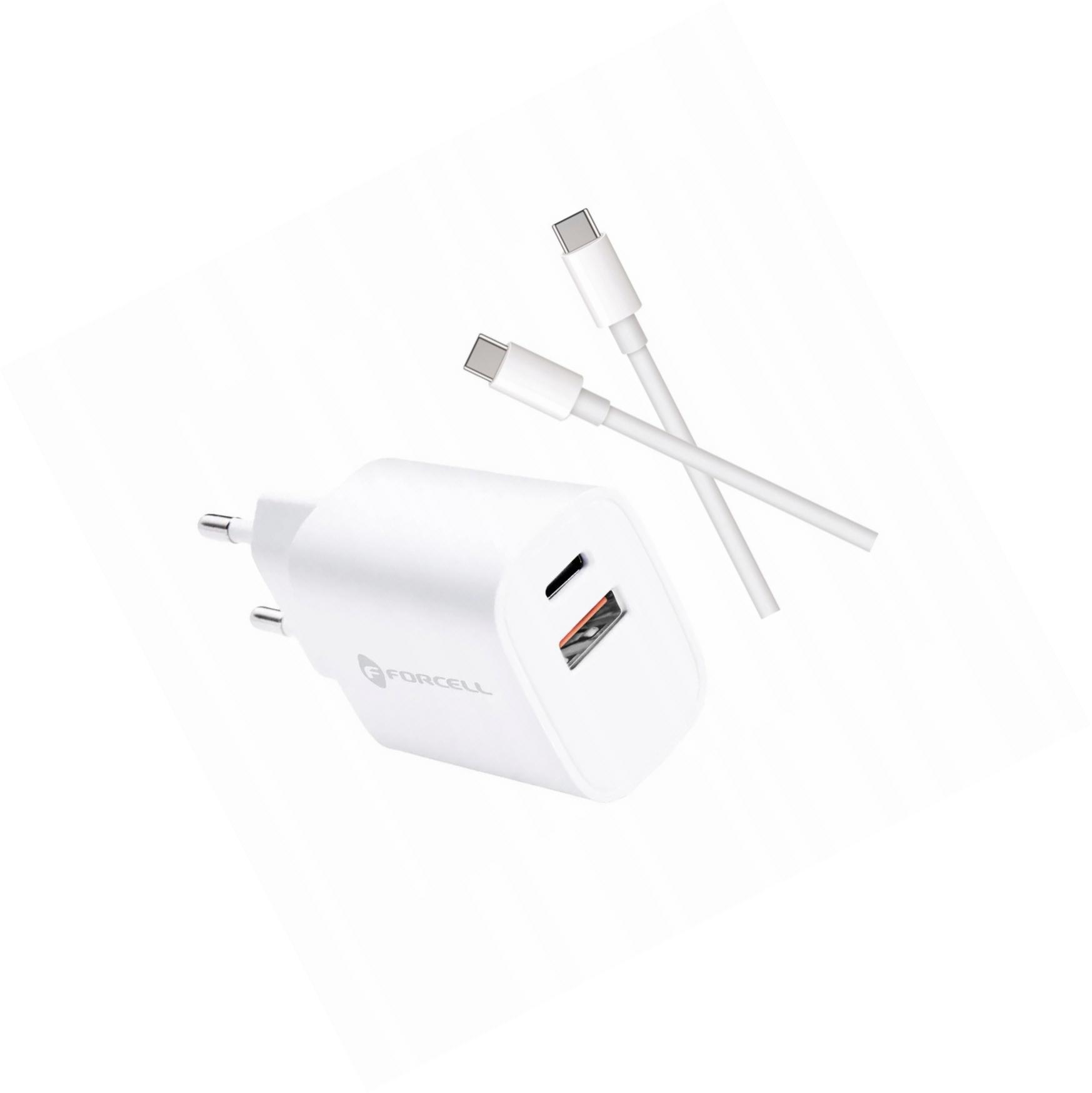 Szybka ładowarka 30W 2 wejścia z kablem Usb-c do Motorola Edge 40 Neo