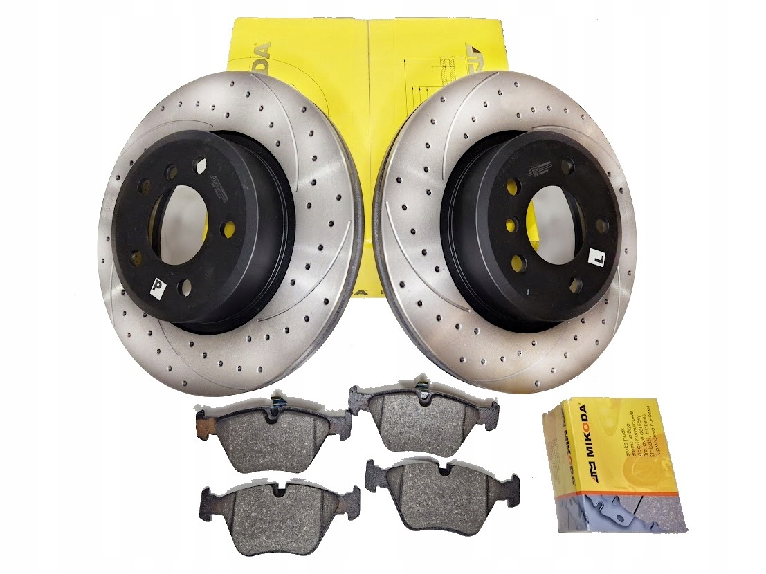 0288S - Диски mikoda GT Задні + колодки VW PASSAT B6 B7 CC