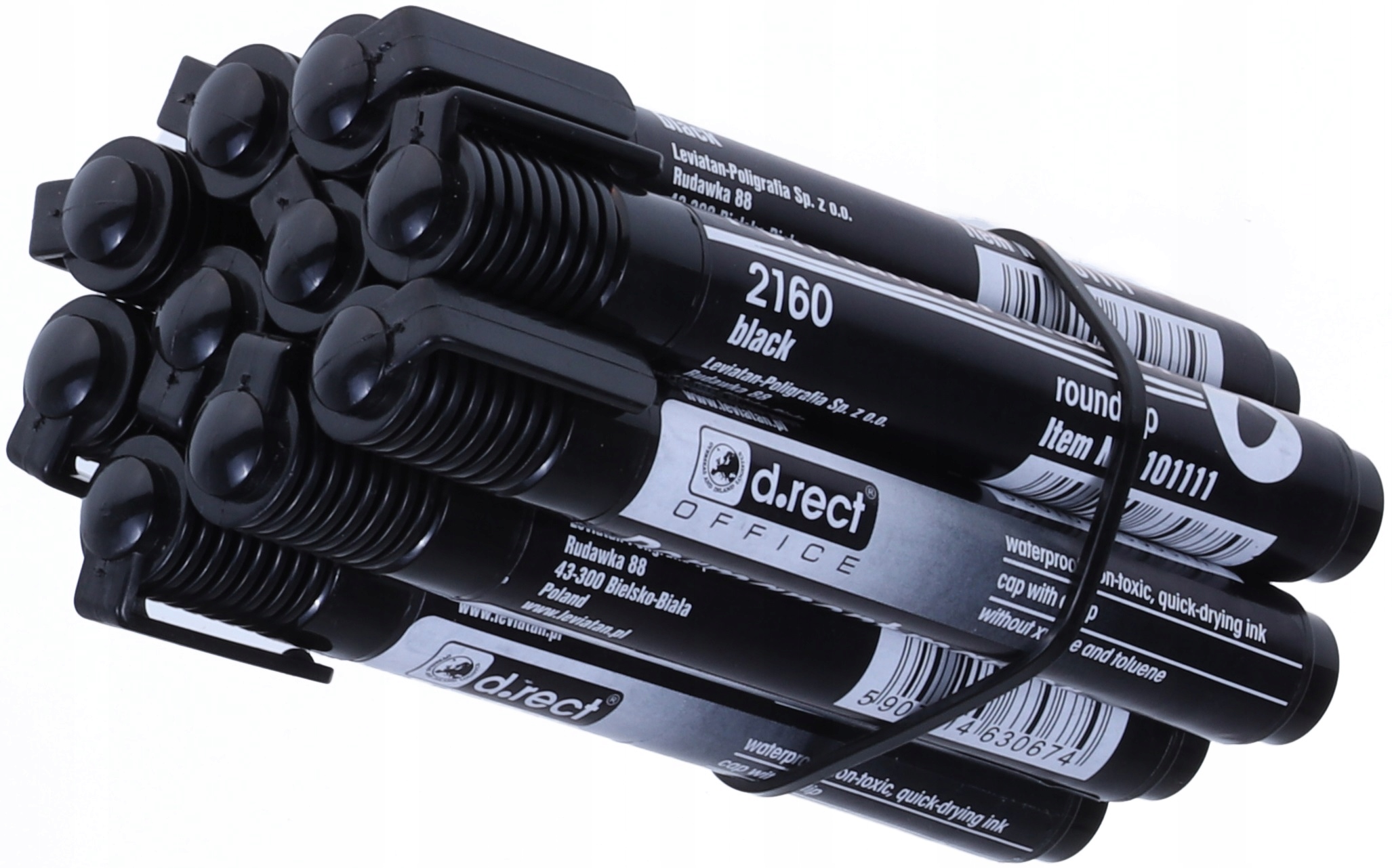 

Marker Permanentny Czarny Wodoodporny Pisak 12 szt