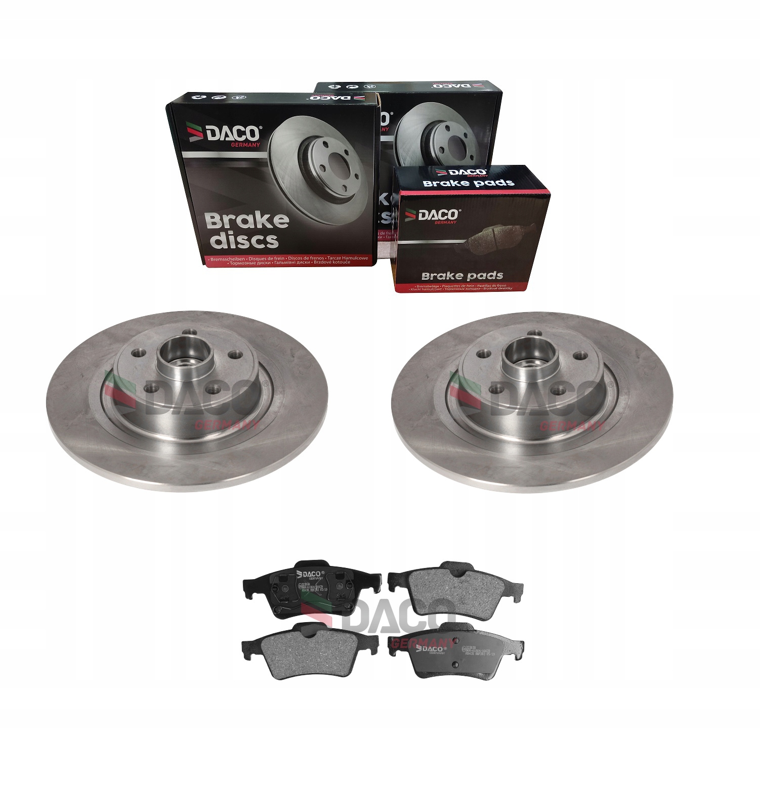 2x Tarcze + 4x Klocki RENAULT ESPACE IV VELSATIS TYŁ ABS ŁOŻYSKA JAKOŚĆ !