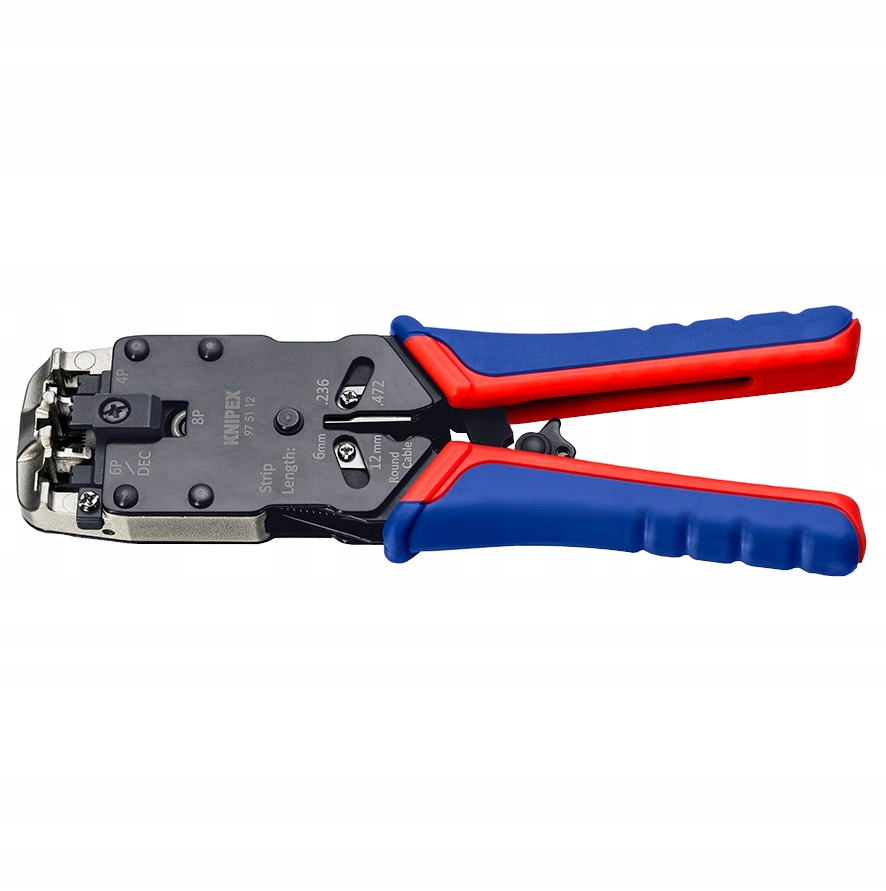 Zaciskarka Czołowa Szczypce do Wtyków RJ45 RJ12 RJ10 RJ11 KNIPEX 97 51 12 Stan opakowania oryginalne