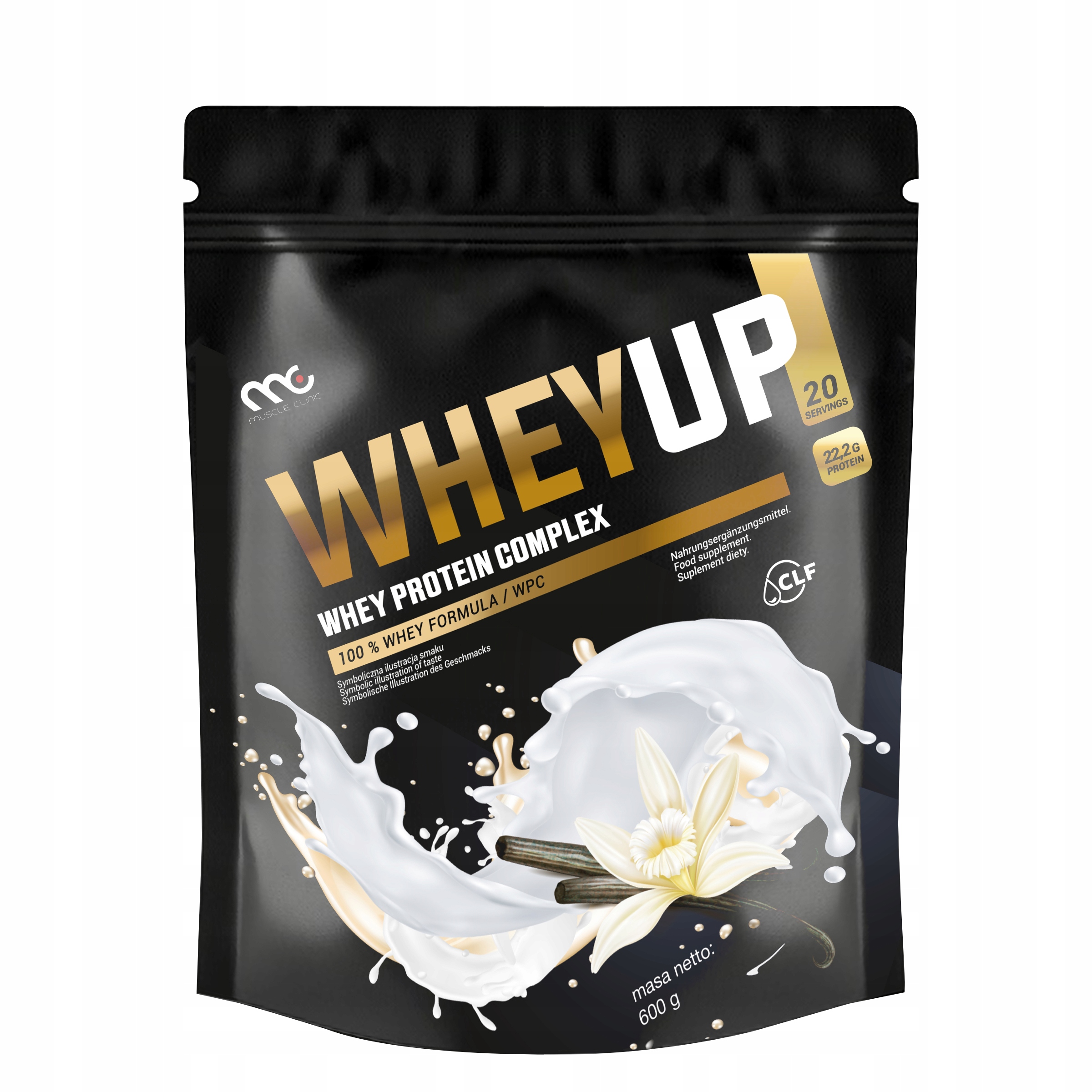 Protein Muscle Clinic Wpc vanilkový prášek 600 g