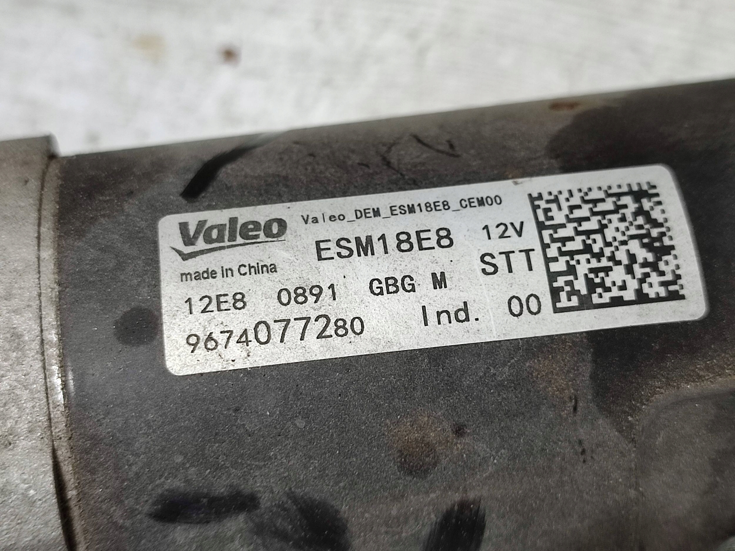 Peugeot 2008 and 2018 starter complete