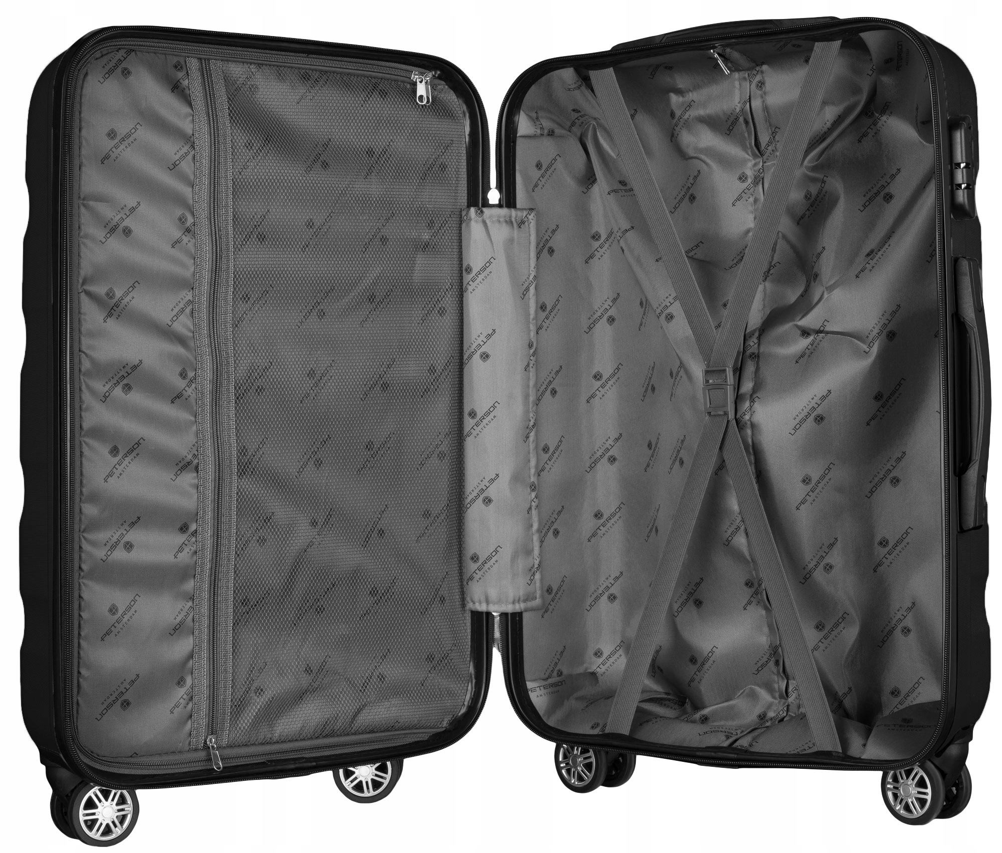 ZESTAW WALIZEK PETERSON PTN 5806 CZARNY Marka Peterson