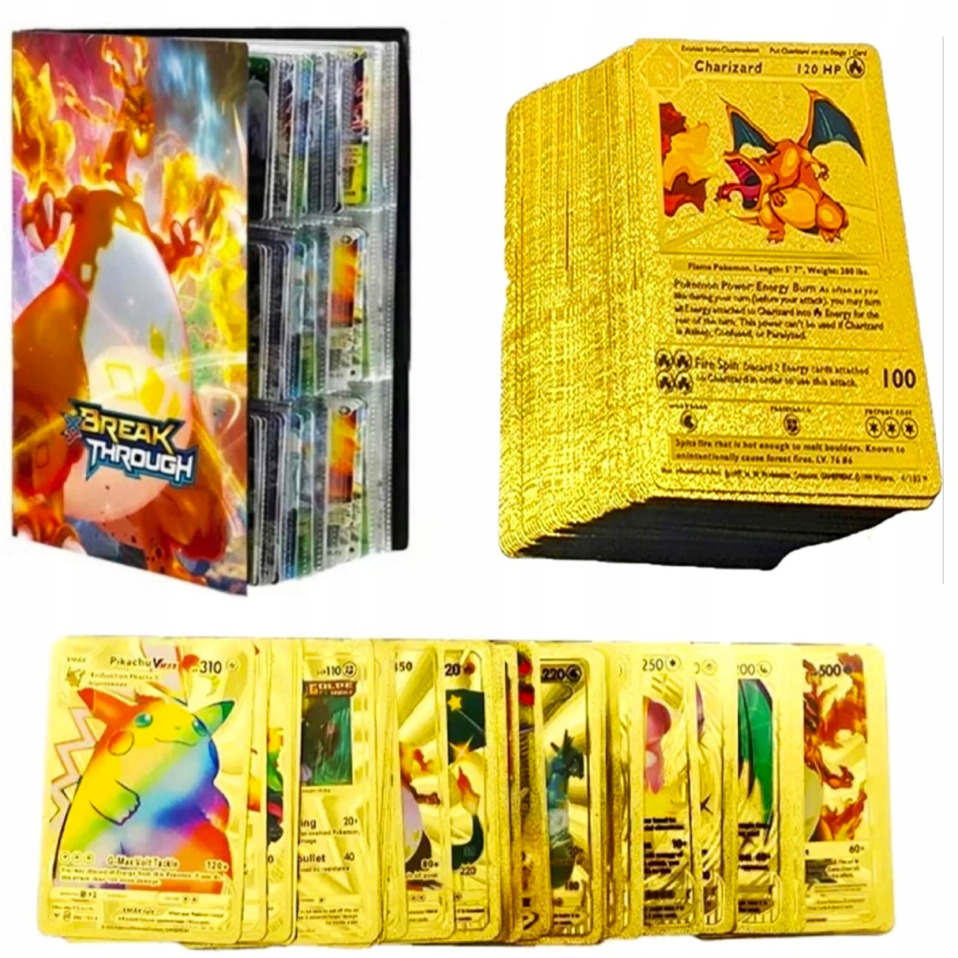 

Złote Karty Pokemon 55 Duży Album Na 432 Karty