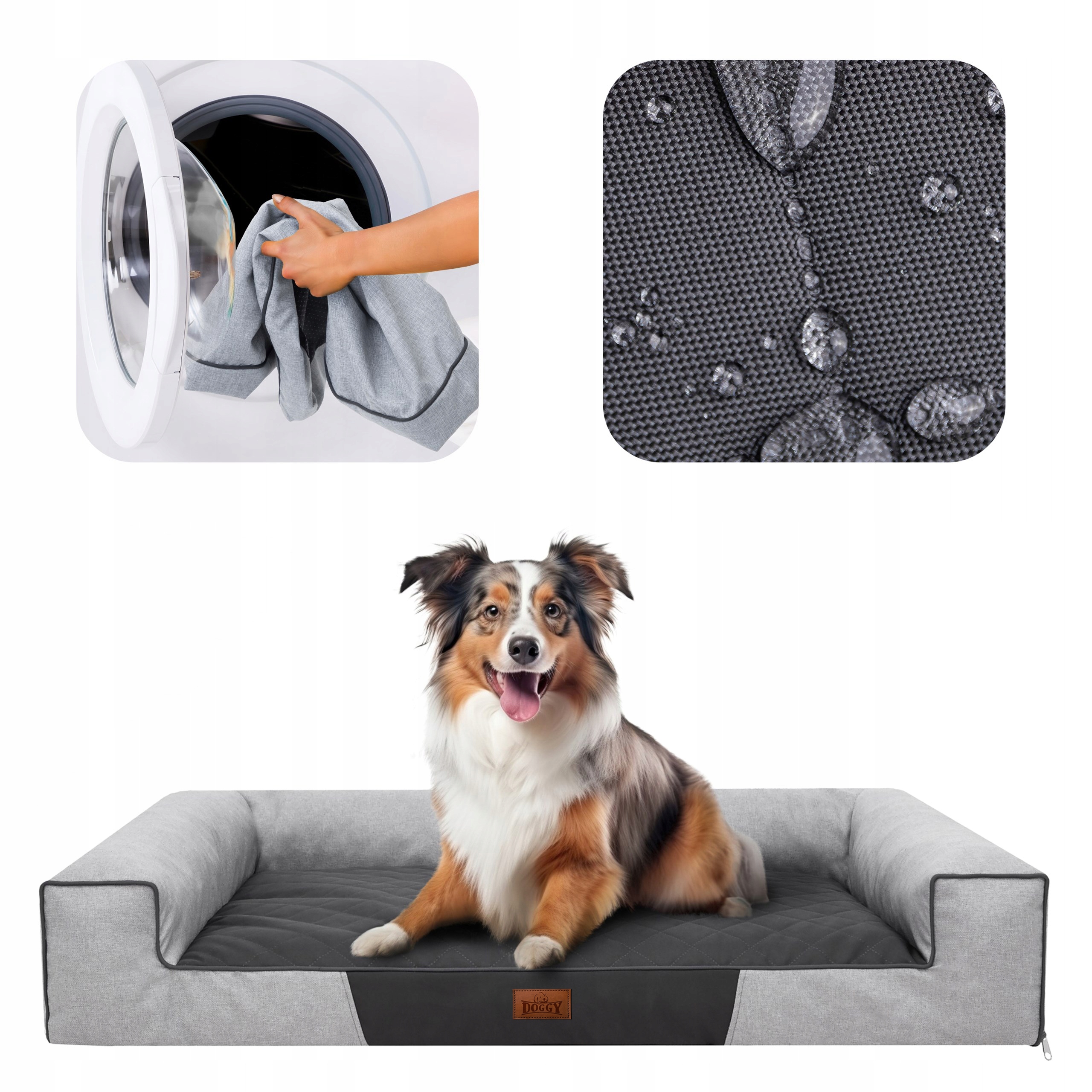 Levně Pelíšek pro psa, Pohovka, Voděodolný Odnímatelný Potah L 80x55 cm