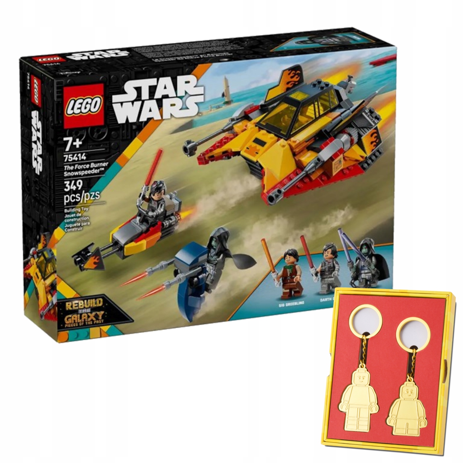 Lego Star Wars 75414 Plamenný sněžný vrtulník přívěsek na klíče na Den otců