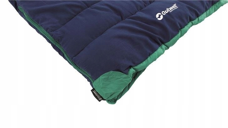 Outwell Champ Kids Ocean Blue Sleeping Bag 150 x 70 cm 2 way open, L-scCc Kształt prostokątny