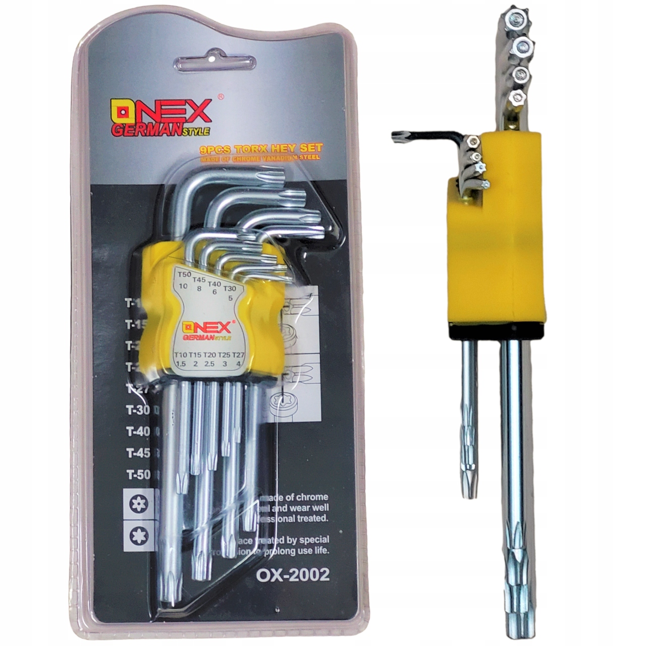 

Zestaw Kluczy Torx 1.5-10 9el Klucze Mocne Torksy