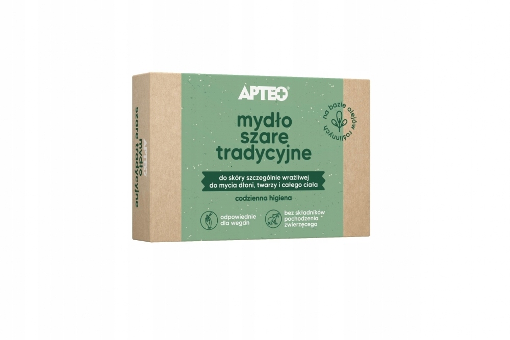 

Apteo Mydło szare tradycyjne kostka 100g