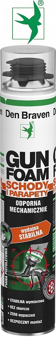 DEN BRAVEN GUN FOAM SCHODY I PARAPETY PIANA 750ml PISTOLETOWA .. Marka Den Braven