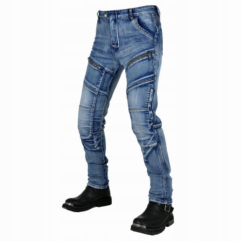 SPODNIE MOTOCYKLOWE MĘSKIE JEANSY Model dżinsy motocyklowe