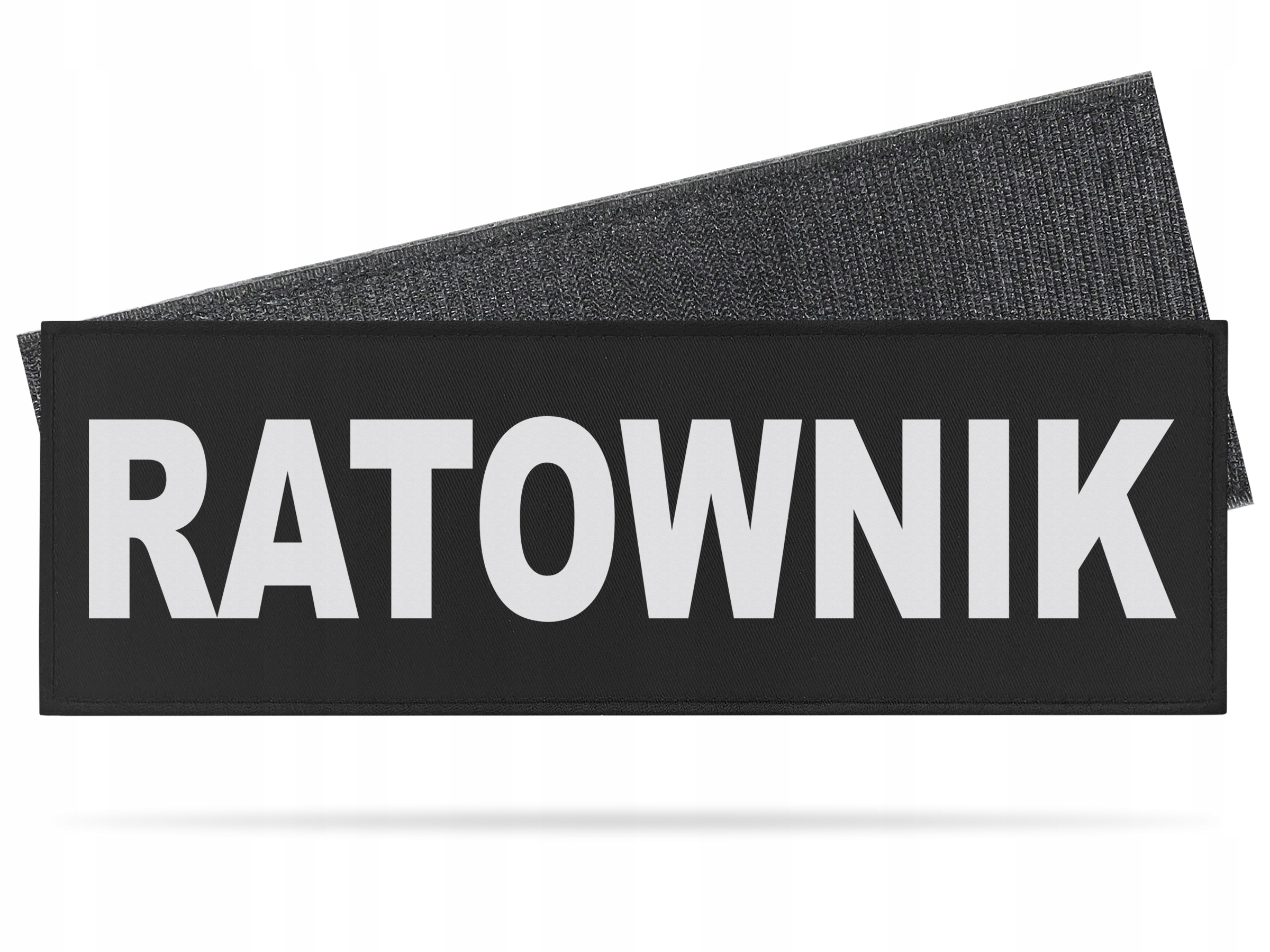 

Duża Naszywka 30cm Na Rzepie Wzór Ratownik Odblask