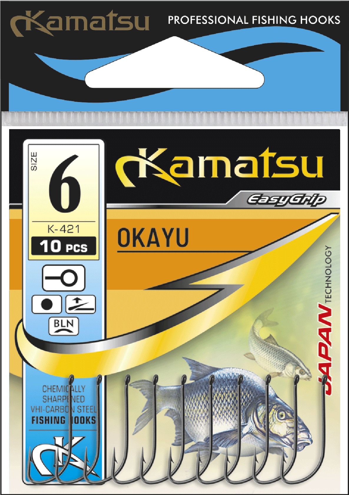 haczyki Kamatsu Okayu #18 Nikiel Oczko 10 sztuk
