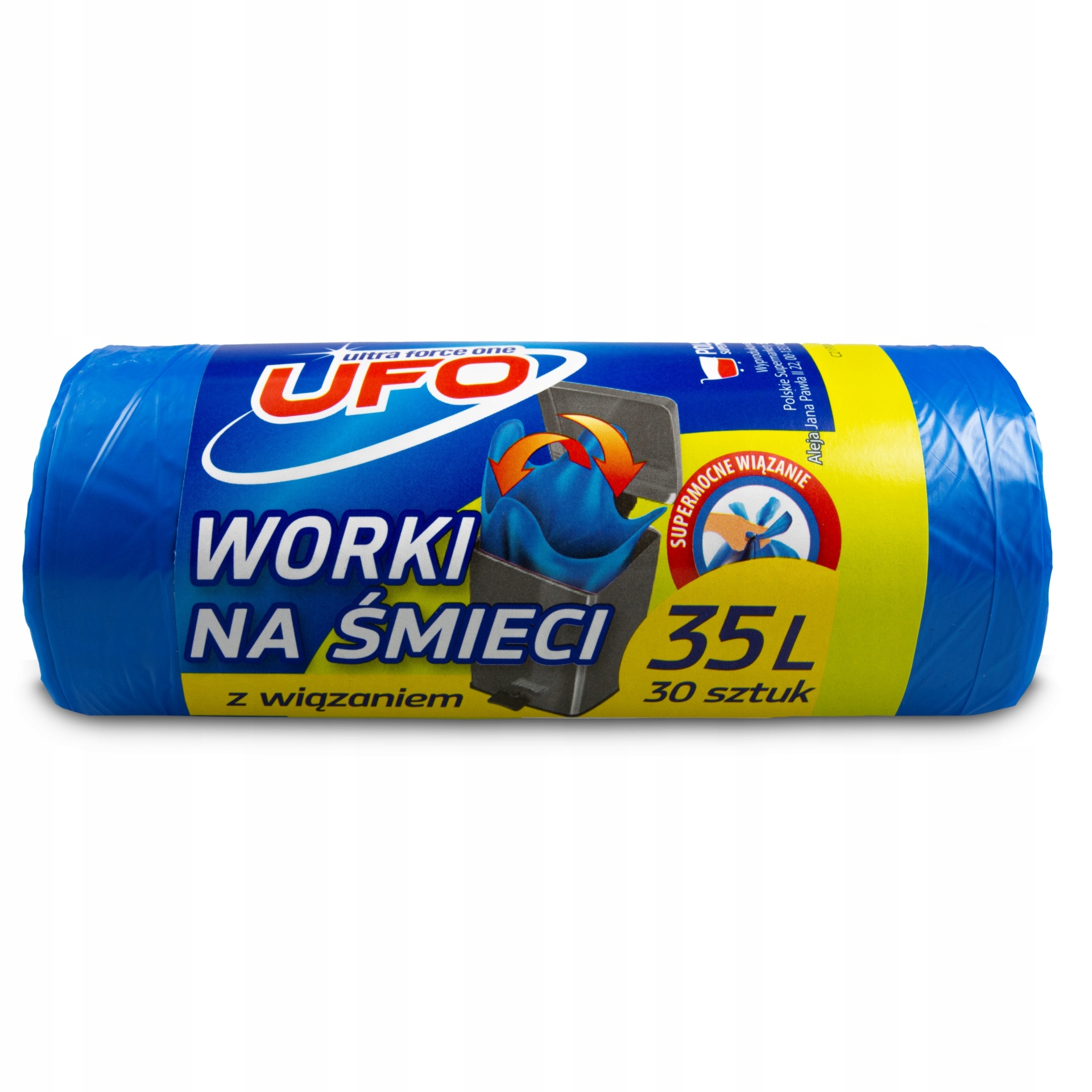 

Worki Ufo na śmieci z wiązaniem 35 litrów 30 sztuk