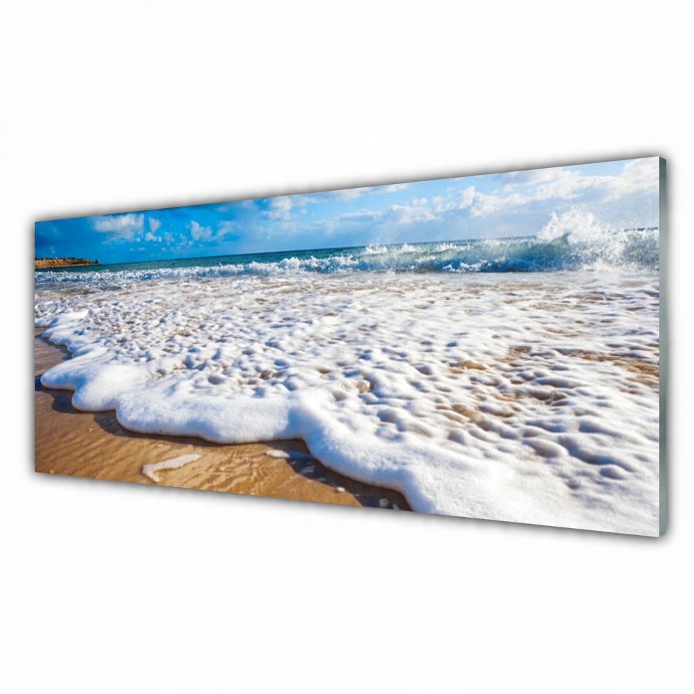 

Fotoobraz akryl 125x50 Plaża Morze Piasek Natura