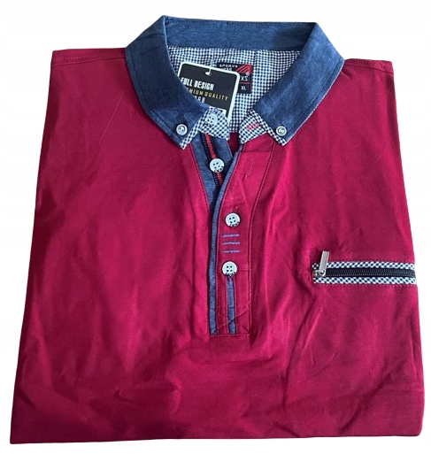 KOSZULKA POLO DŁUGI RĘKAW MĘSKA BAWEŁNA 3XL Model 6161
