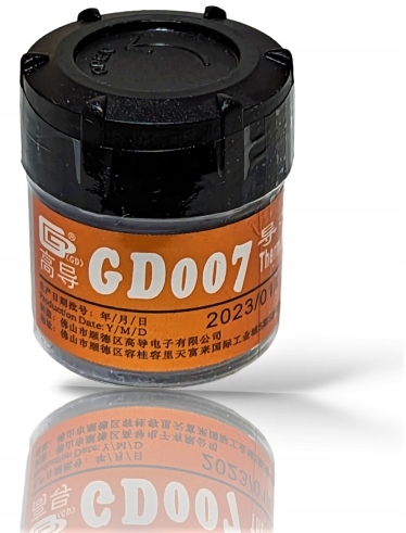 PASTA TERMOPRZEWODZĄCA GD BRAND GD007 30g 6,8W/mK + GRATIS Producent GD