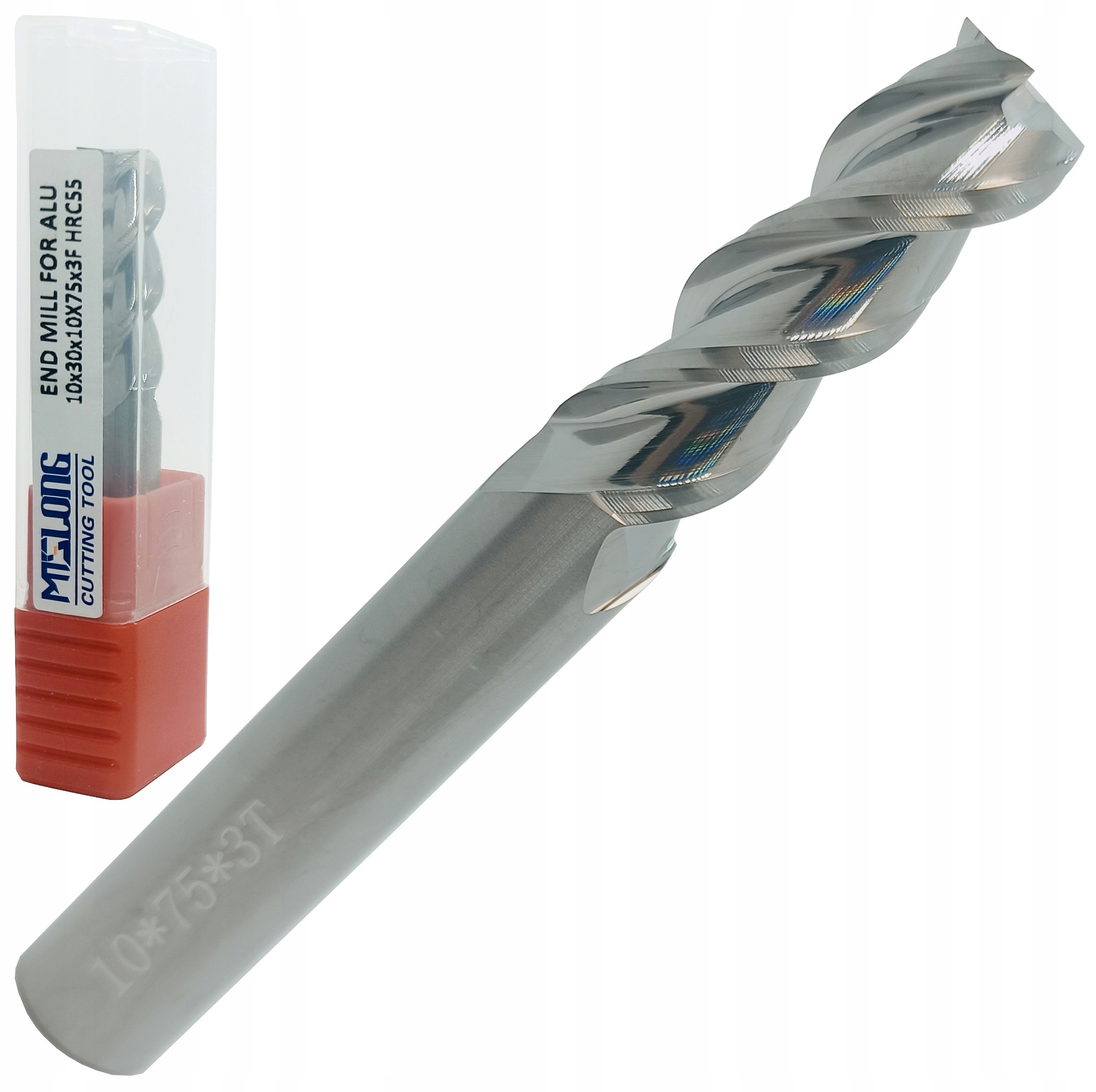 Frez Węglikowy Vhm fi 10mm Mts 55HRC Do Aluminium 3Z