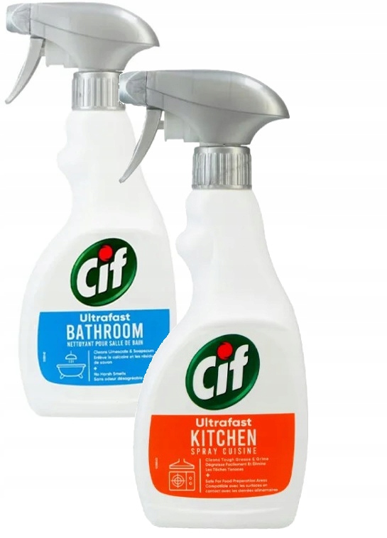 

Cif Zestaw do Mycia Kuchni i Łazienki 2x500ml