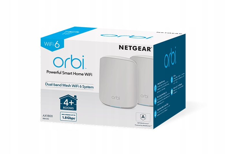 Router RBK352 WiFi 6 Ax 2-balenie router 1 satelit