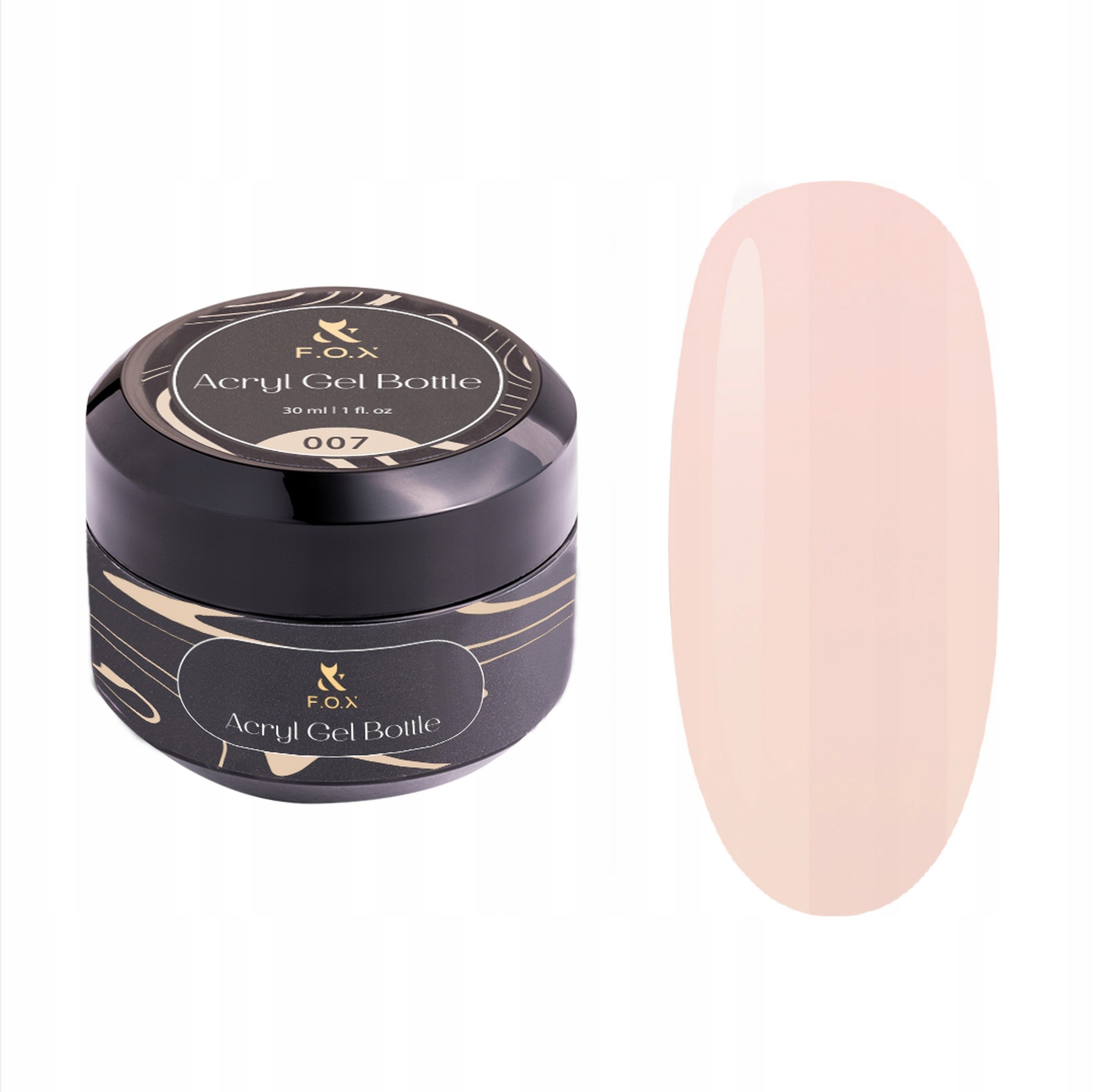Akrylový gel Bez Tpo Láhev s akrylovým gelem 007 Fox Nails Professional 30 ml