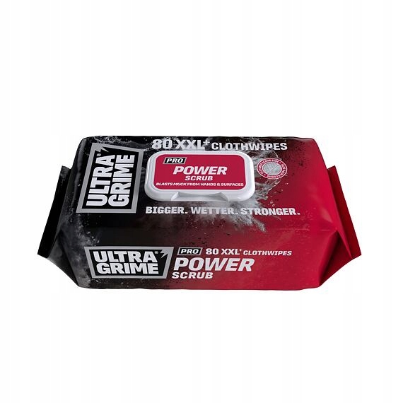 Levně Ultragrime čistící ubrousky Pro Power Scrub XXL 38*25cm, silné, drsně