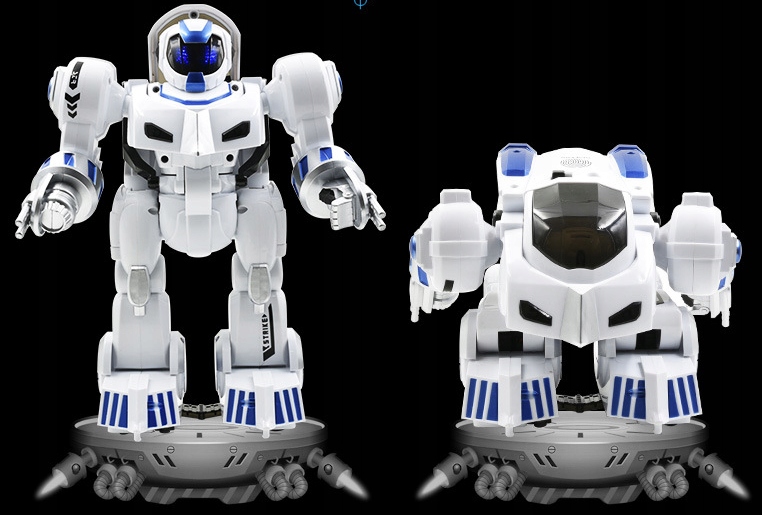 ROBOT INTERAKTYWNY ZDALNIE STEROWANY TAŃCZY TRANSFORMUJĄCY NA PILOT Kod producenta PROGRAMOWANY NA PILOT LED MUZYKA